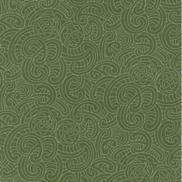Extra Wide Fabric | Ponga Koru Green