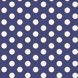 Tilda Medium Dots Classic Fabric | Night Blue