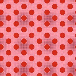 Tilda Medium Dots Classic Fabric | Salmon