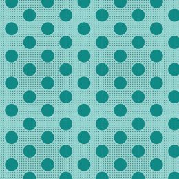 Tilda Medium Dots Classic Fabric | Dark Teal