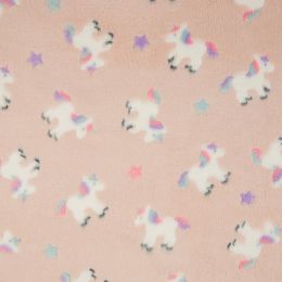 Super Soft Fleece | Unicorn Pale Pink