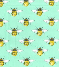 Cotton Print Fabric | Bumble Bee Meadow