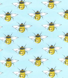 Cotton Print Fabric | Bumble Bee Sky