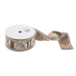 Premium Wire Edged Ribbon | Gonks in Car, 63mm