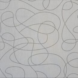 Extra Wide Fabric | Squiggle Grey