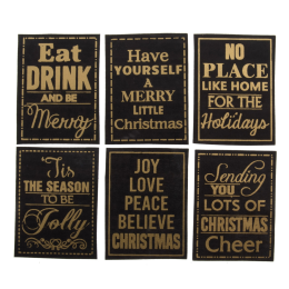 Christmas Embellishments | Christmas Stamps, 6pcs