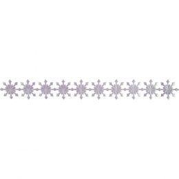 Festive Trimmings, 25mm | Metallic Snow Flake