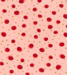 Organic Jersey Fabric | Multi Spot Pink