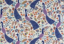 Lightweight Furnishing Fabric | Vibrant Peacock Amethyst