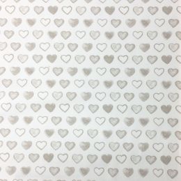 Lightweight Furnishing Fabric | Country Hearts Charcoal