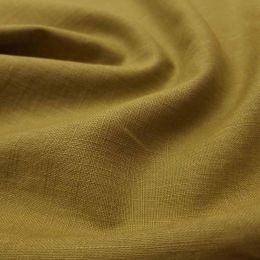 Premium Enzyme Washed Linen Fabric | Chartreuse