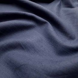 Premium Enzyme Washed Linen Touch Fabric | Denim