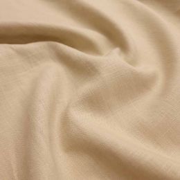 Premium Enzyme Washed Linen Touch Fabric | Natural