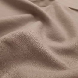 Premium Enzyme Washed Linen Fabric | Grey