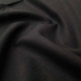 Premium Enzyme Washed Linen Touch Fabric | Black