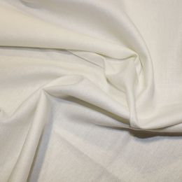 Stretch Linen & Viscose Fabric | Ivory