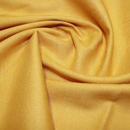 Stretch Linen & Viscose Fabric | Ochre