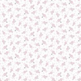 Baby Buddies Fabric | Bunnies Pink