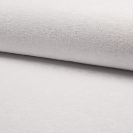 Bamboo Towelling Fabric | White