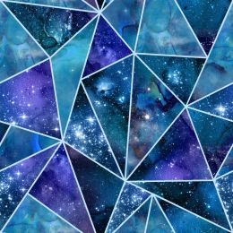 Magical Galaxy Fabric | Fractured Multi - Glitter