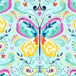 Summer Song Fabric | Butterfly Blue
