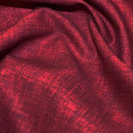 John Louden Linen Texture Fabric | Cardinal