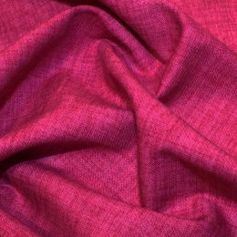 John Louden Linen Texture Fabric | Fuchsia