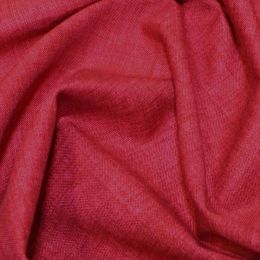 John Louden Linen Texture Fabric | Poppy