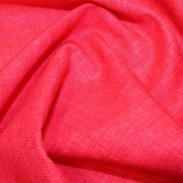 John Louden Linen Texture Fabric | Red