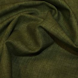 John Louden Linen Texture Fabric | Olive