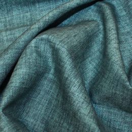 John Louden Linen Texture Fabric | Teal