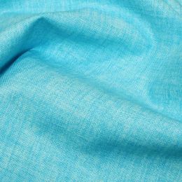 John Louden Linen Texture Fabric | Turquoise