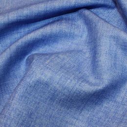 John Louden Linen Texture Fabric | Azure