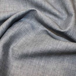 John Louden Linen Texture Fabric | Steel Grey