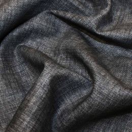 John Louden Linen Texture Fabric | Dark Grey