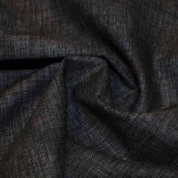 John Louden Linen Texture Fabric | Charcoal