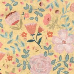 Goose Creek Gardens Fabric | Garden Bloom Mellow Yellow