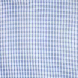 Seersucker Fabric | Small Check Blue