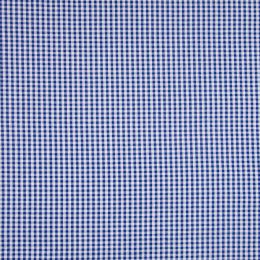 Seersucker Fabric | Small Check Navy