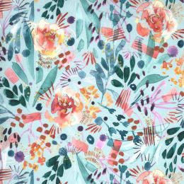Moda Sunshine Soul Fabric | Floral Blue Sky