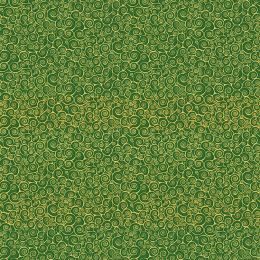 Classic Foliage Makower Fabric | Classic Rhapsody Scroll Green