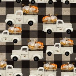 Happy Fall Fabric | Trucks