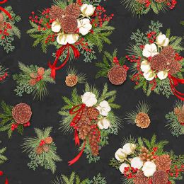 Christmas Holiday Fabric | Pine Cone