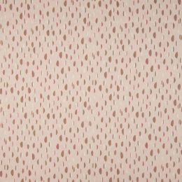 Organic Cotton Farbic | Leaves Old Rose