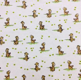 American Touch Flannel | Baby Giraffe Cream