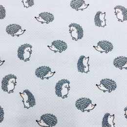American Touch Flannel | Hedgehog Cutie Pale Blue