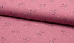 Stitch It' Mid Weight Cotton Crepe Fabric | Swan Old Rose