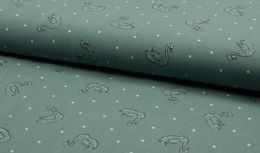 Stitch It' Mid Weight Cotton Crepe Fabric | Swan Dusty Mint