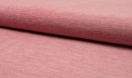 Linen & Cotton Twill Weave Fabric | Plain Red