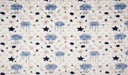 Premium Dimple Fleece Print | Cloud Dusty Blue